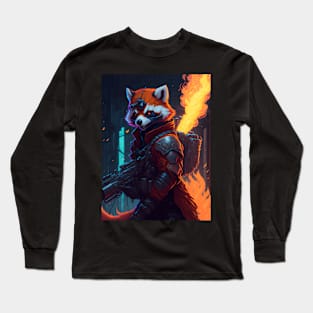 Flame-Forged Paws Long Sleeve T-Shirt